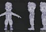 do 3d retopology 3d sculpt model uv mapping textures, unwrap polycount 3d rig